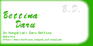 bettina daru business card